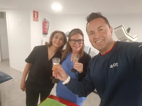 Celebración del equipo de Fisioterapia Campoy